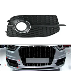1Pc 8U0807681D 자동차 전면 그릴 범퍼 안개등 커버 좌우 아우디 Q3 프리 페이스리프트 2012-2014 2013 스