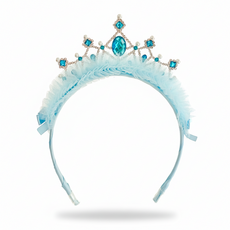 스위티영 프린세스 티아라 보석 망사 왕관 공주 머리띠