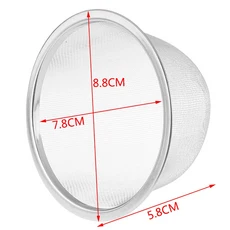100 200 메쉬 나일론 필터 스테인레스 스틸 깔때기 및 과일 우유 전통 중국 의학 오일 화이트 와인 끓