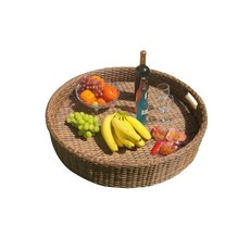 플로팅트레이 라탄 라운드 수상 수영장 60x20, Q45 원형트레이(60x20) 브라운, 60x20 브라운