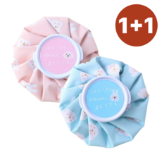 [1+1 물샘 차단 안전 처리] 데일리움 골프 얼음주머니 라운딩 아이스팩 스포츠 냉온 찜질 주머니 (색상 랜덤), 2개