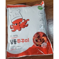 딩동쭈꾸미 500g 쭈꾸미볶음 덜매운맛 매운맛, 1개