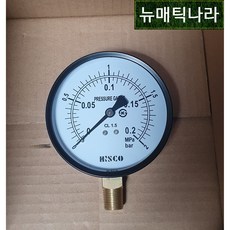 [ HISCO ] GPA100X02 ( A형 공압 압력 게이지 100파이 0.2MPa 2KG 2bar PT 3/8 / 131P HSI 히스코 압력계 HSI 협성계기 ), 1개