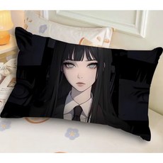 애니메이션 쿠션커버 40x60 폴리에스터 베개커버 지퍼형