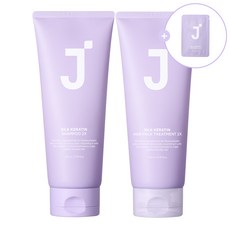제이숲 실크케라틴 2X 여행용 세트(샴푸 200g+트리트먼트 200g+워터팩2X 3g 5매), 1세트