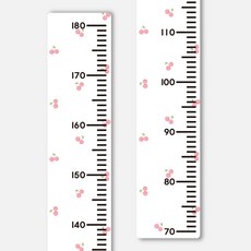 루키마켓 북유럽 디자인 유아 아이 어린이 키재기자, 2.체리