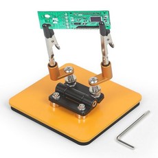 NOEVSBIG 마그네틱 헬핑 핸즈 납땜 스테이션 9.9 x 9.9cm(3.9 3.9인치) 안정적인 베이스 유연한 암 2개 - 360° 회전 가능한 조절 다용도 보조 손, 2개의 팔을 돕는 손