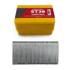 (유진코) 타카핀 ST38 T자형 에어 타카심 38mm 콘크리트용 1갑 1000발, 1개