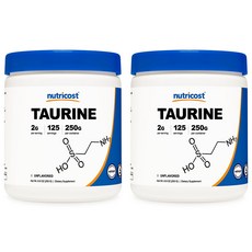 뉴트리코스트 타우린 파우더 250g 무맛 2병, 2개