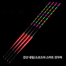 강산 내림 소꼬즈리 전자찌 변색 스마트 전자찌 빨간색 고추찌 민물찌 추천 내림 바닥, 강산 LF-04 부력2.8g+배터리, 1개