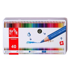 【汶采】卡達FANCOLOR水溶性色鉛筆40色(340), 詳見包裝