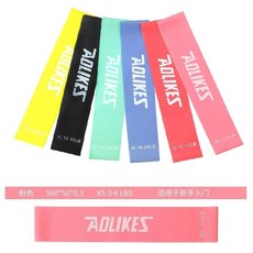 憶香許快樂購 拉力帶 彈力帶 瑜伽 健身 拉力圈 塑腿 核心運動 力量 康復訓練 環形 阻力圈, 粉色, 1個