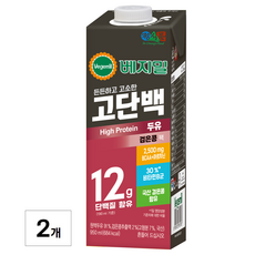 대용량 단백질 보충 베지밀 고단백 두유, 950ml, 2개