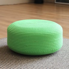 두꺼운 다과 방석 좌식 쿠션 바닥, 그린