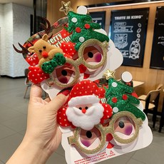 耶誕節眼鏡框 聖誕眼鏡 雪人鹿角眼鏡 麋鹿眼鏡 雪花眼鏡 聖誕節造型 舞會眼鏡框 裝扮道具 聖誕裝飾 聖誕節眼鏡框情侶聚, 【2件套】蕭兮, 1個