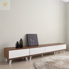 세련 와이드 확장형 서랍형 티비다이 협탁 테이블 거실장 고급 심플 수납장, 웬지