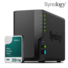 [ 시놀로지 공식총판 ] 시놀로지 나스 DS225+ 2베이 [20TB] 20TBx1 HAT3320 NAS HDD 합본