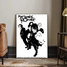 록 밴드 화학 로맨스 포스터 종이 인쇄 홈 거실 침실 입구 레스토랑 카페 아트, F. z7
