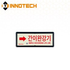 KFI301 축광 위치표지(적색) 간이완강기 3개, 축광/레드(우) KFI301-5, 1세트