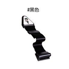 安全帶夾扣 防勒脖 座椅護肩調節器 兒童安全帶, 1個, 黑色-1入