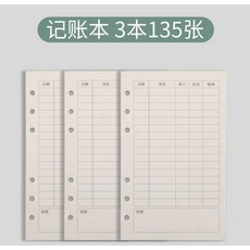 記賬本, 1個, 3本替芯135張中文版小豬 送卡通貼紙
