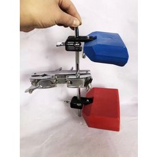 타악기 잼 클램프 밴드 카우벨 드럼 합주 종소리 동일한, 1개, 금속 클립+레드 플라스틱 불링+블