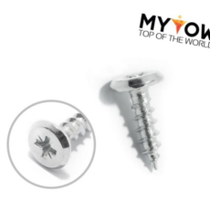 나사 평두머리 경첩피스 백색 문짝 실내 가구 고정