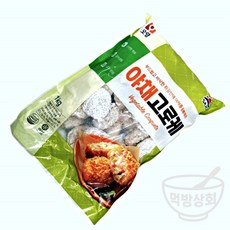 먹방상회 냉동 야채고로케 바삭한 튀김 간식용 분식 1킬로그램 x2EA