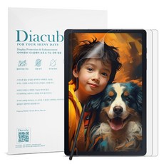 다이아큐브 갤럭시탭 S6LITE 10.4인치 저반사 사각사각 종이질감 블루라이트차단 액정보호필름 2매, 1세트