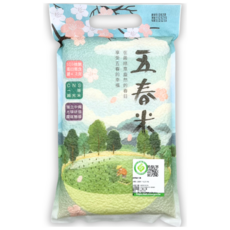 腎食堂 五春米 1公斤 - 台灣在地優質米 口感Q彈香甜, 1kg, 1個, 特級
