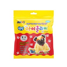 아모스 5000 탱탱아이클레이 파우치, 빨강, 110g, 1개