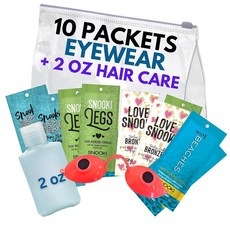 다양한 태닝 베드 로션 (10팩) 및 눈 착용 Snooki My Beaches의 랜덤 믹스 러브 스누키 익스트림 블랙아웃 100x 레그 태닝 로션 패킷 (각 16.2g(