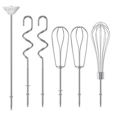 6 PCS 핸드 믹서 비터 - 쿠시나트 핸드 믹서 비터 CHM-3 CHM-5 CHM-7 HM-50 HM-70 HM-90s HTM-9LT 대체 쿠시나트 믹서 부착물, 핸드 믹서 비터 6개 - Cuisinart 핸드 믹서
