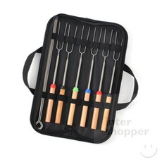 인터쇼퍼 스텐 바베큐꼬치 10p 캠핑꼬치세트