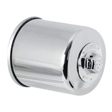 K&N 오토바이 오일 필터: 고성능 프리미엄 제품이며 합성 또는 일반 오일을 사용할 수 있게 설계되었습니다: 셀렉트 혼다 가와사키 폴라리 야마하 차량 KN-303C 크롬