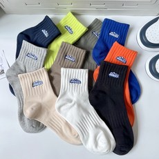 SLOTHFUL 簡約刺繡羅紋短襪 滿額666元贈小樹懶擦手巾