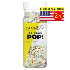 SuperNatural Kitchen 레인보우 팝 식용 색소 85g 2개