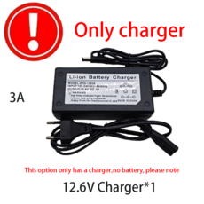 12V 20Ah 18650 충전식 리튬 배터리 팩 12.6V 20000mAh BMS 포함 분무기 낚시 보트 비상 전원용, [02] charger-1