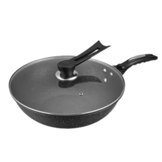 韓式麥飯石不沾鍋 平底鍋 炒鍋 煎鍋 炒菜鍋, 1個, 32cm