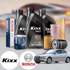 BMW E46 318i (98~06) 가솔린 킥스 제로 0W30 퍼포먼스 합성엔지오일 필터세트 VIN