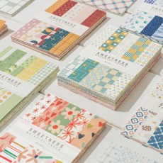 감성 페이퍼 다꾸 배경지 50매 다이어리 꾸미기, 크랜베리