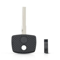 KEYYOU Uncut 트랜스 폰더 점화 칩 자동차 키 쉘 HU64 YM15 메르세데스-벤츠 호환 Vito Actros Sprinter 용 Uncut Blade 포함, [02] Model 2