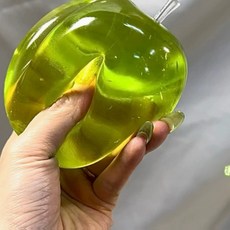 사과슬랑이 사과 말랑이 스퀴시 스퀴지, 1개, 그린