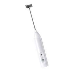 휴대용 우유 거품기 메이커 3 모드 USB 충전식 분리 가능한 거품기 가정용 호환, 하얀색, 2EE1100365_YAY, 1개
