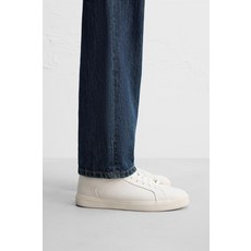 ZARA 자라 남성 슈즈 스니커즈 레더 포멀 트레이너 - 화이트 167266