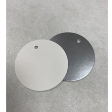 Fion 銀箔圓形吊牌/吊卡/圓標 4.5cm正圓 100入, 1個, 50入