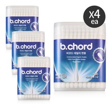 비코드 데일리 순면 100% 프리미엄 면봉, 4개, 100개입