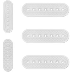 구멍이 있는 Gosknor 3pcs 모자 익스텐더 재사용 가능한 캡 사이즈 조절 가능 스트랩 교체 스냅백 여성 남성용 모자용 스냅 화이트