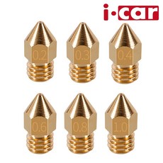 아이카 킹룬코리아 3D프린터 1.75mm 필라멘트용 황동 노즐 0.2~1.0mm, 0.4mm
