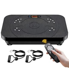 OVANZA 진동 피트니스 플레이트 운동 기계 전문 자동 모드 전신 림프 순환 촉진 지방 연소 체중 감량 장비 여성 남성용 149 7kg 330파운드